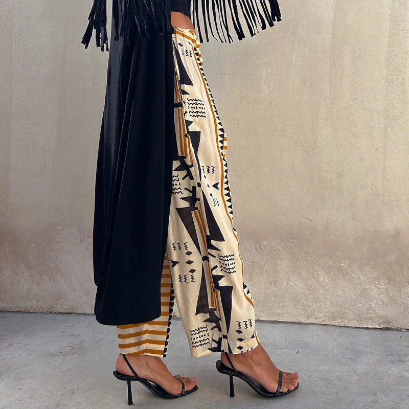 Satijnen Palazzo Broek | High Waist | Bohemian Chic