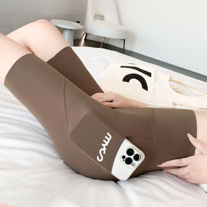 Dames Biker Shorts | High-Waist & Met Zijzak | Voor Sport en Vrije Tijd