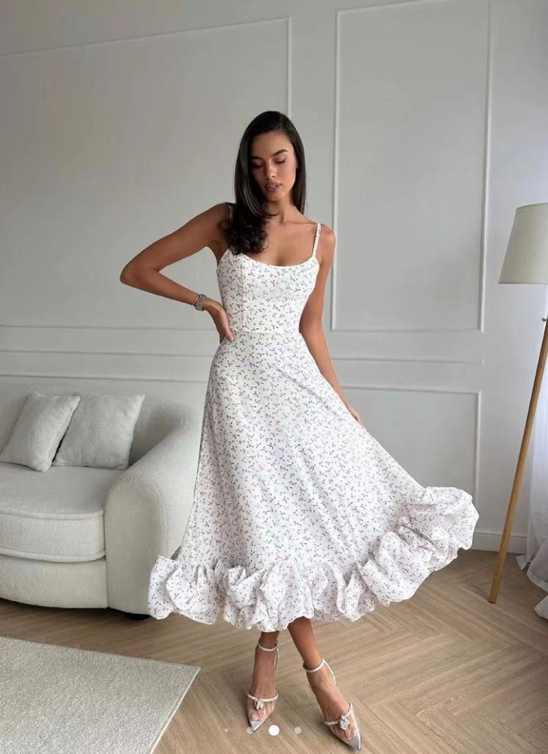 Maxi Jurk | Spaghettibandjes | Elegant en Chic