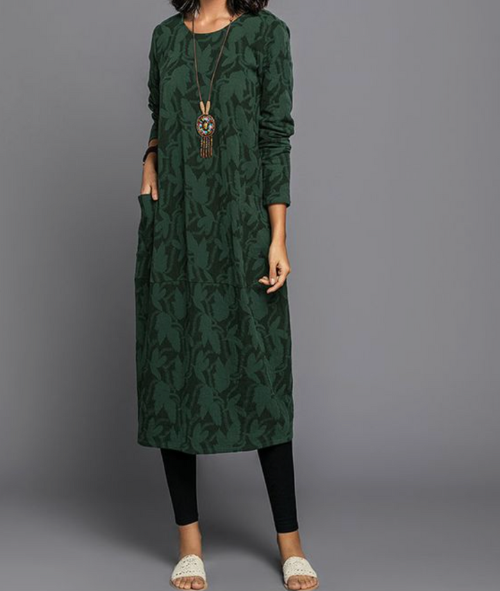 Casual Midi Jurk | Losvallend | Comfortabel en Stijlvol