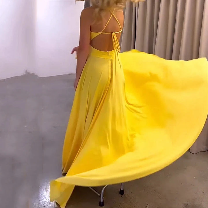 Luxe Avondjurk | Glamoureus & Elegant | Met Hoge Split