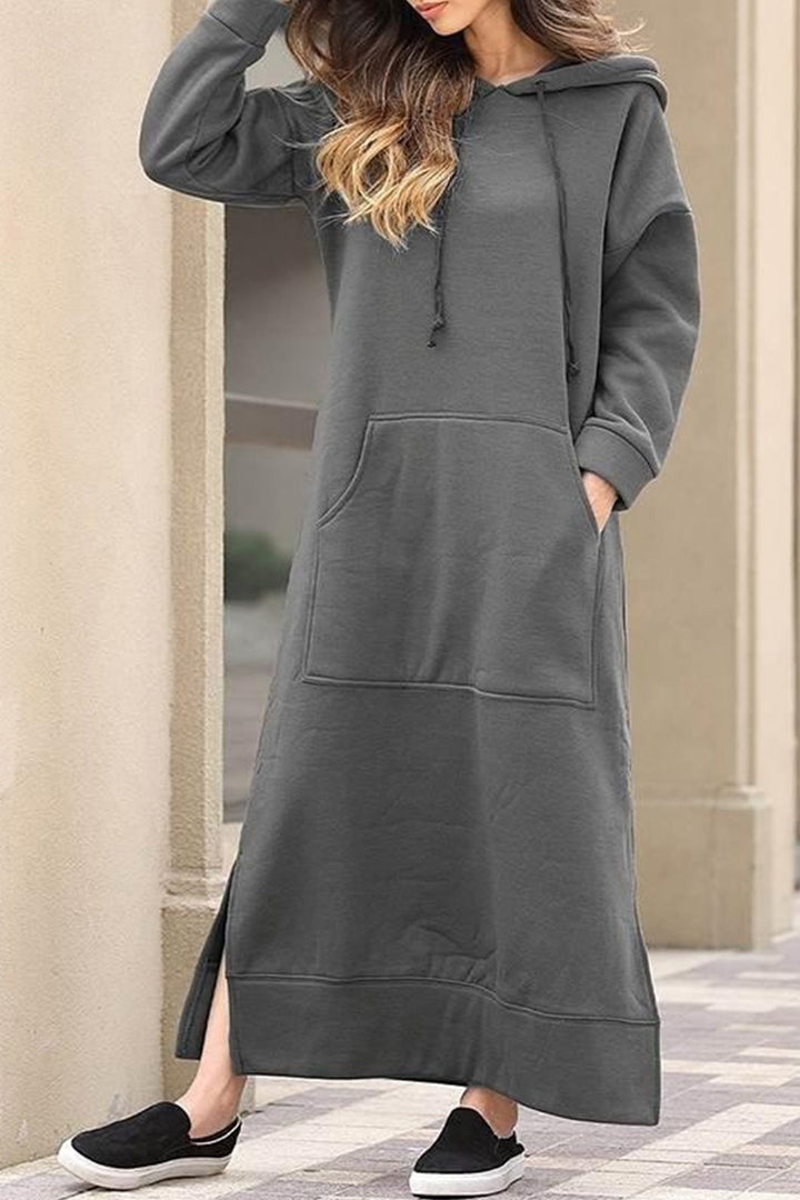 Hoodie Jurk | Casual & Comfortabel | Lange Maxi Pasvorm