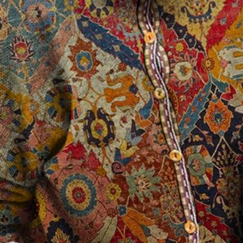 Vintage Print Jas | Boho Stijl | Uniek en Trendy