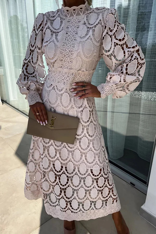 Kanten Midi-Jurk | Elegant & Tijdloos | Luxe Look