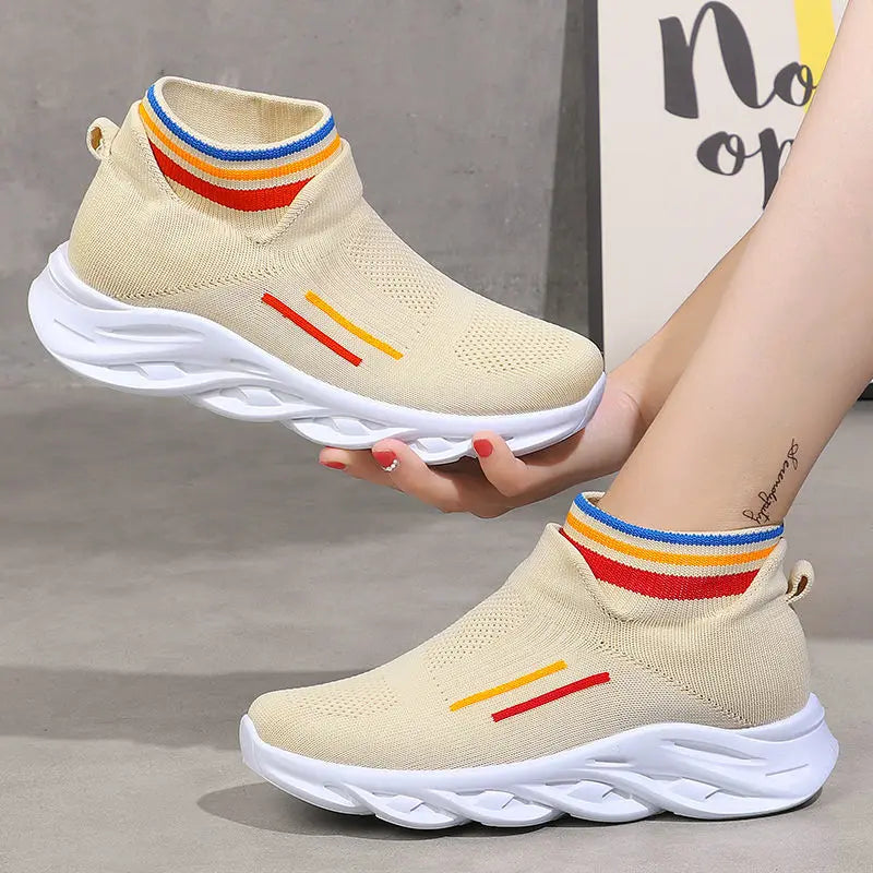 Dames Hoge Sneakers | Kleurrijk & Comfortabel | Voor Dagelijks Gebruik