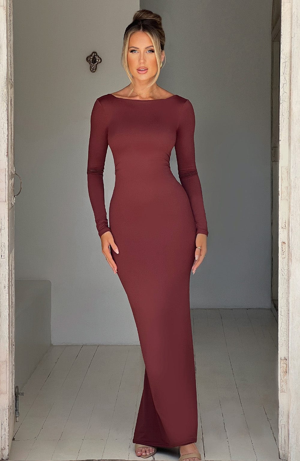 Lange Bodycon Jurk | Elegante Pasvorm | Stijlvol en Verfijnd