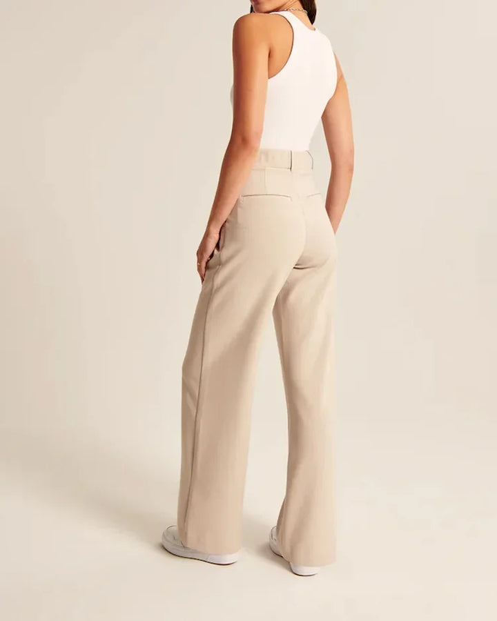 Wide Leg Broek | High Waist | Chic en Comfortabel