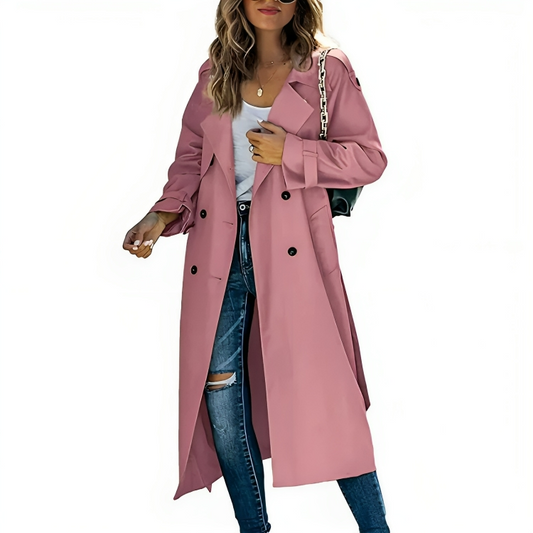 Lange Trenchcoat | Elegant | Tijdloos en Stijlvol