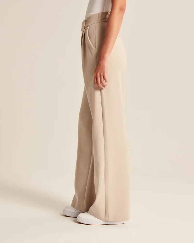Wide Leg Broek | High Waist | Chic en Comfortabel