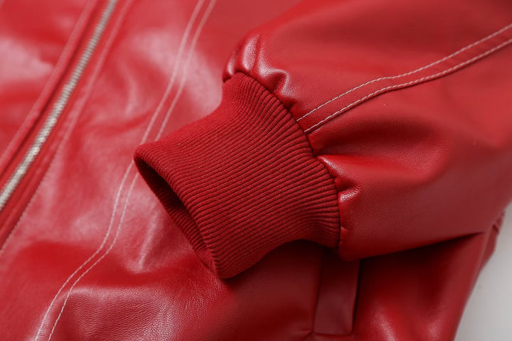 Oversized Leren Jack | Ritsluiting | Stoer en Trendy