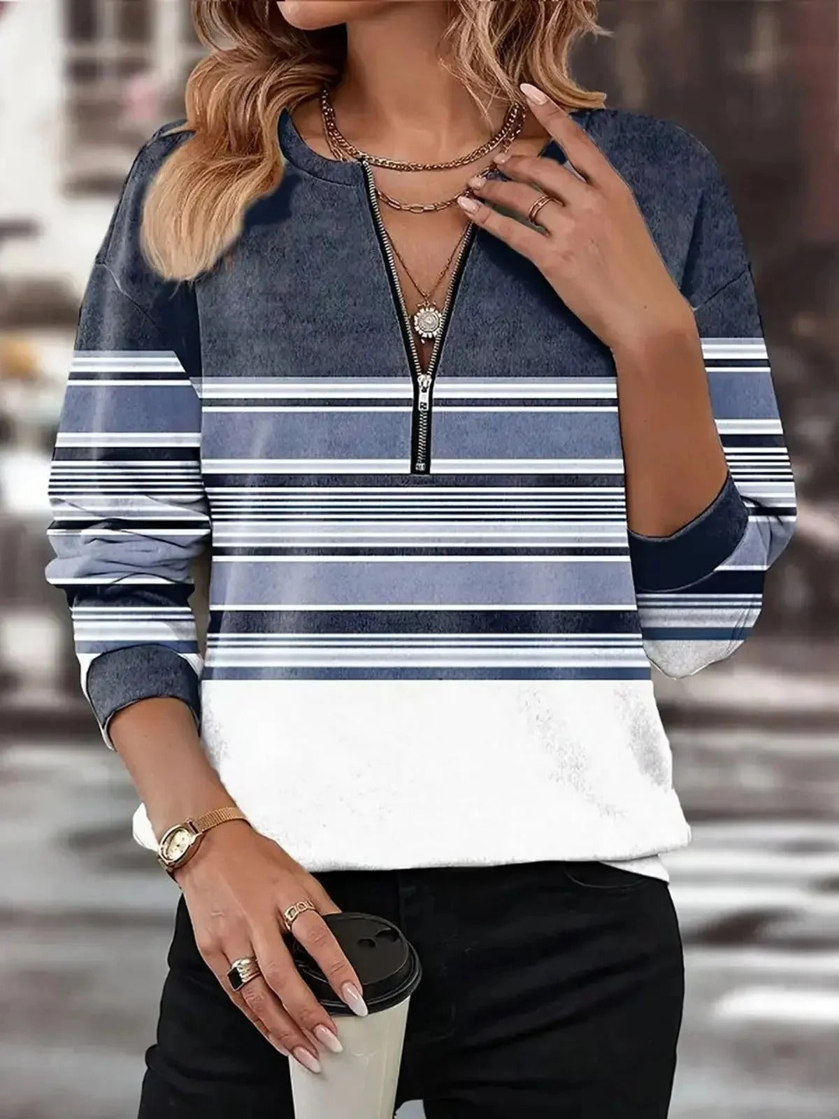 Ethla | Sweatshirt in Vintage Stijl | Comfortabel & Trendy | Perfect voor Elke Gelegenheid