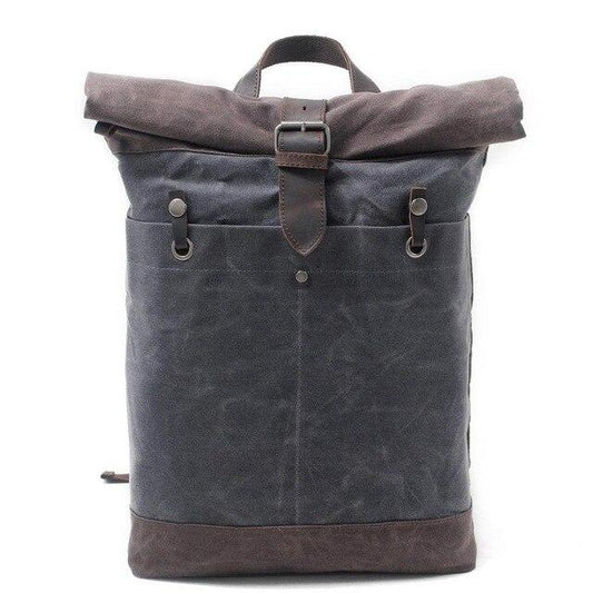Rugzak | Waxed Canvas & Rolltop | Minimalistisch & Stevig | Perfect voor dagelijks gebruik en buitenactiviteiten