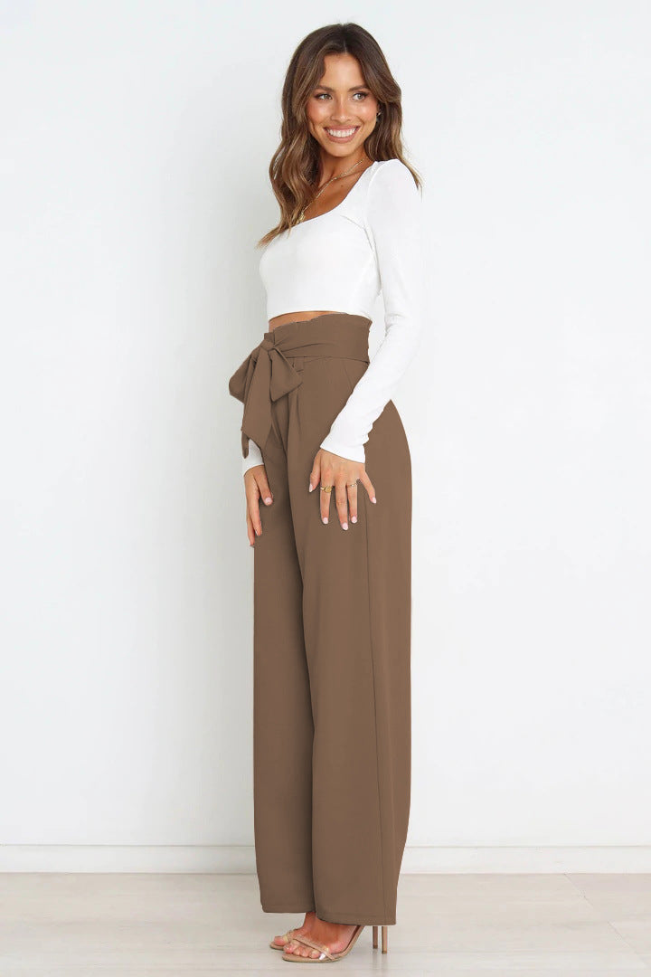 Wide Leg Broek | Strikceintuur | Elegant en Tijdloos