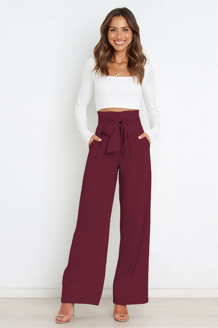 Wide Leg Broek | Strikceintuur | Elegant en Tijdloos